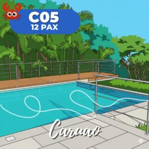 C05 Casa en La Sabana. 10/12 Pax. Con  piscina