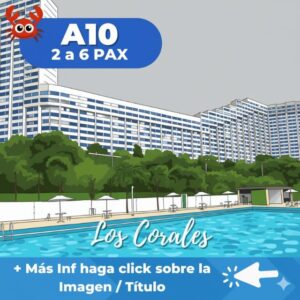 A10 Los Corales Apto. 2 a 6 Pax con piscina