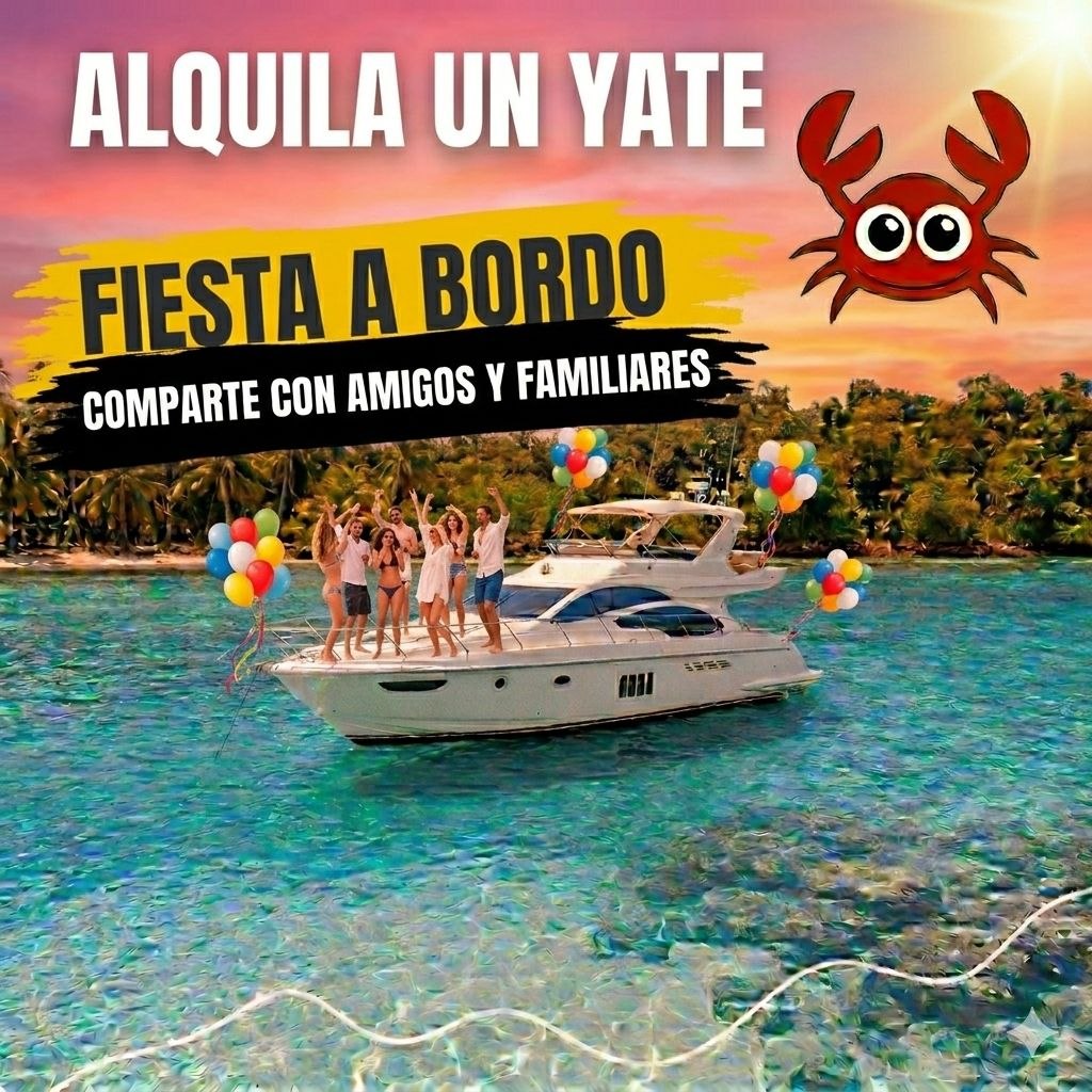 Disfruta con tus amigos de un día abordo del Yate