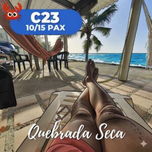 C23 Quebrada Seca. 10/15 Pax . Frente al mar