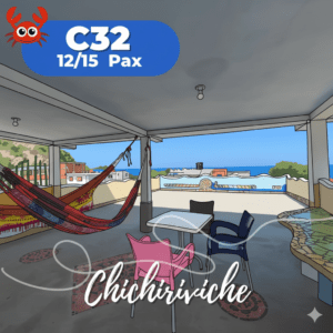 C32 Casa en Chichiriviche. 12/15 Pax. Sin piscina. Cerca del mar