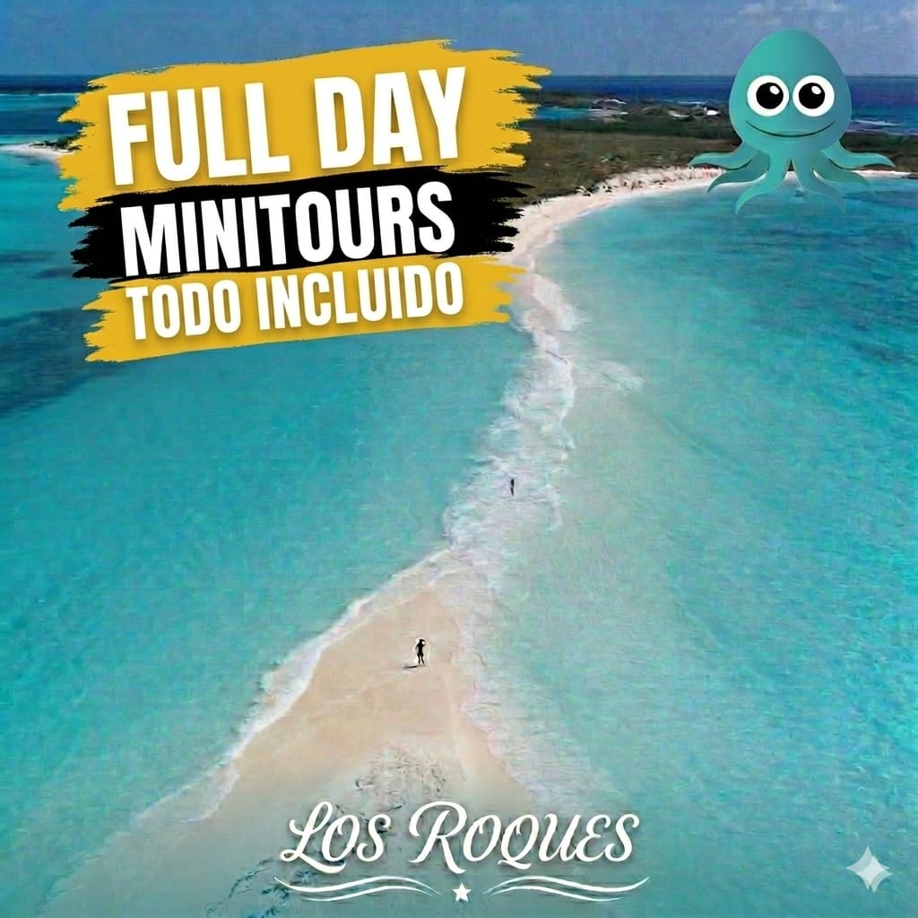 Paquete Full Day a Los Roques. Desde 100$