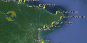 Mapa de las Playas de Higuerote