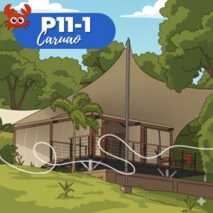 P11/1 Camp House en Chuspa. Todo Incluido. Sin piscina.  Cerca del mar