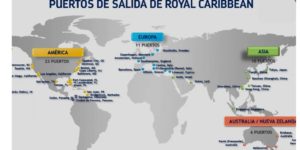 Puertos de salida y destinos a nivel mundial de la Royal Caribbean